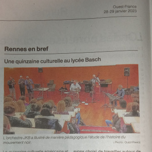 Quinzaine culturelle article Ouest france