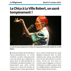La chica article et photo Telegramme